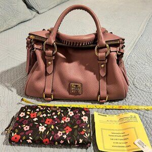 Dooney & Bourke Mauve Satchel with matching Kate Spade Wallet